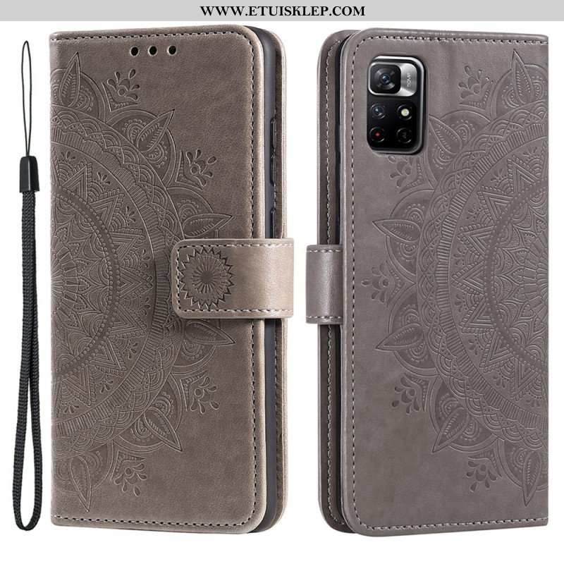 Etui Folio do Poco M4 Pro 5G Mandala Słońca